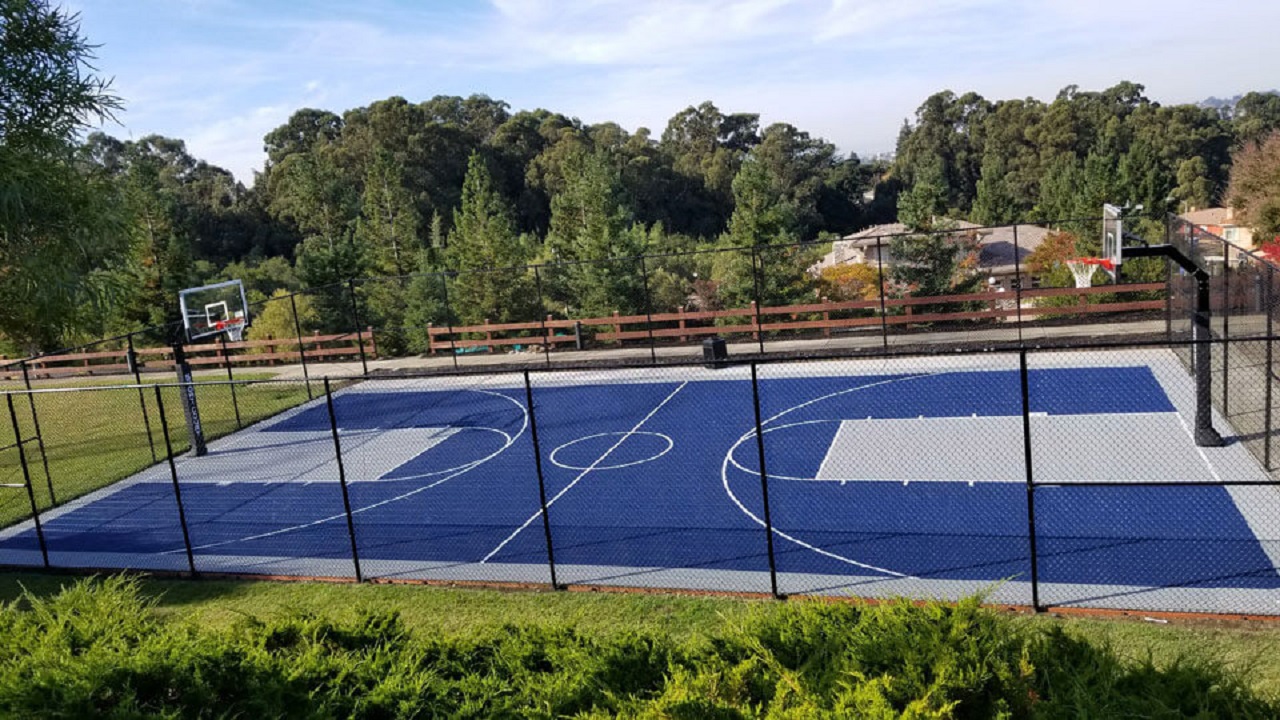 Professional Basketball Courts Tiles By ZSFloor Tech